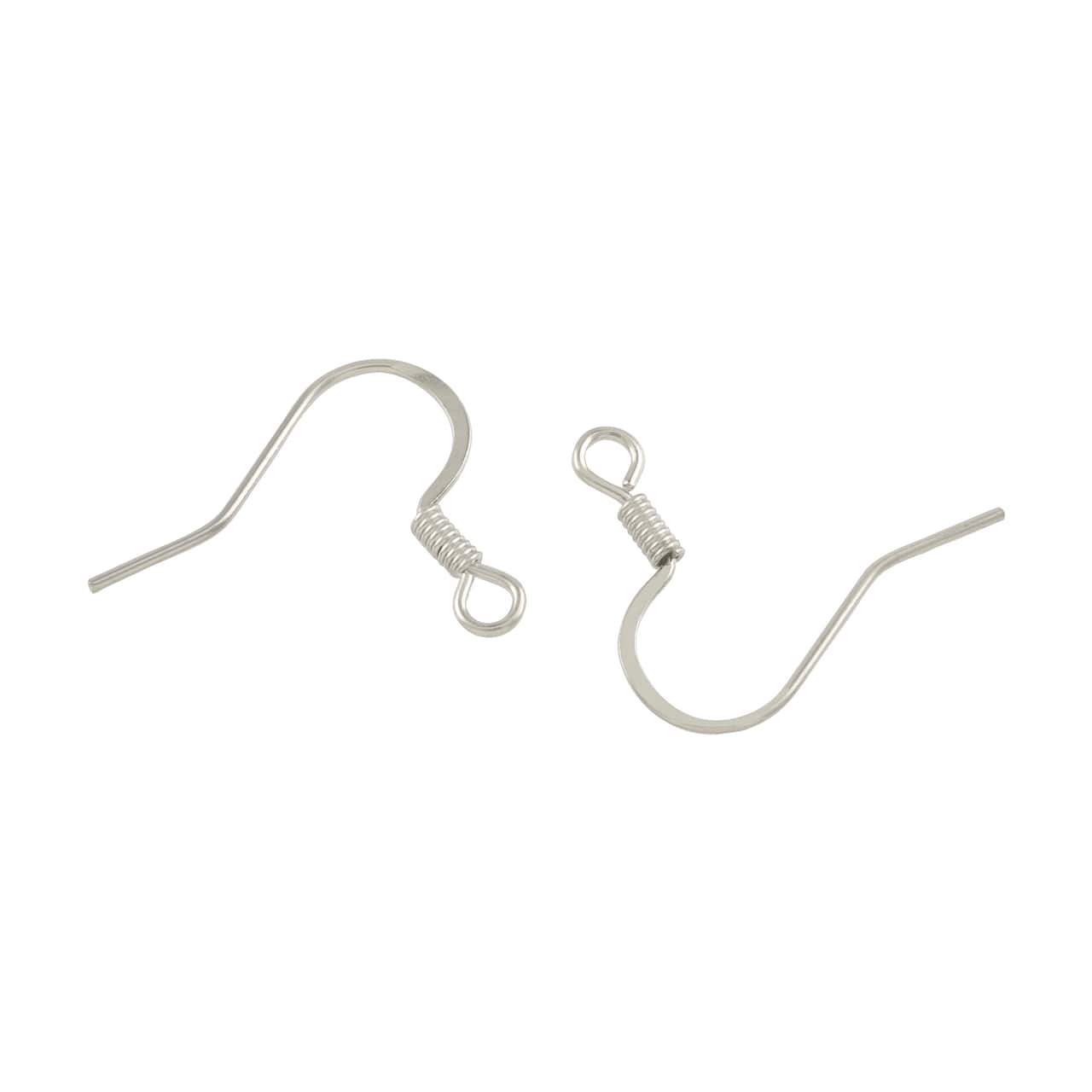 12 Packs: 30 ct. (360 total) Earring Fish Hooks with Coils by Bead Landing™